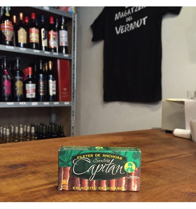 Filetes de Anchoas Capitán - Santoña aceite girasol