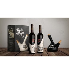Porrón Molón Negro - Vino Tinto Abuelo Enséñame 2