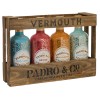 Pack Padro & Co 4 botellas con caja madera Vintage