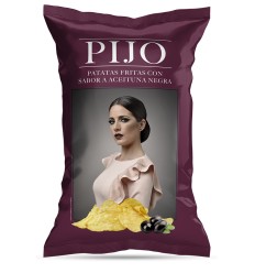Patatas Pijo sabor Aceituna negra